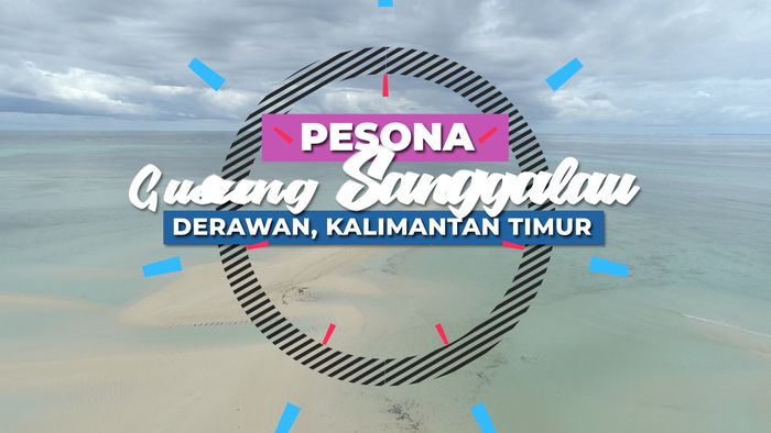Pesona Pulau Pasir Gusung Sanggalau