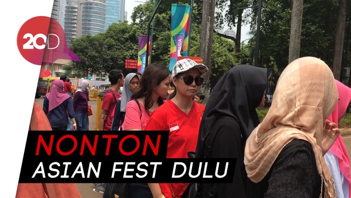 Jelang Penutupan Asian Games 2018, Area GBK Ramai Banget!