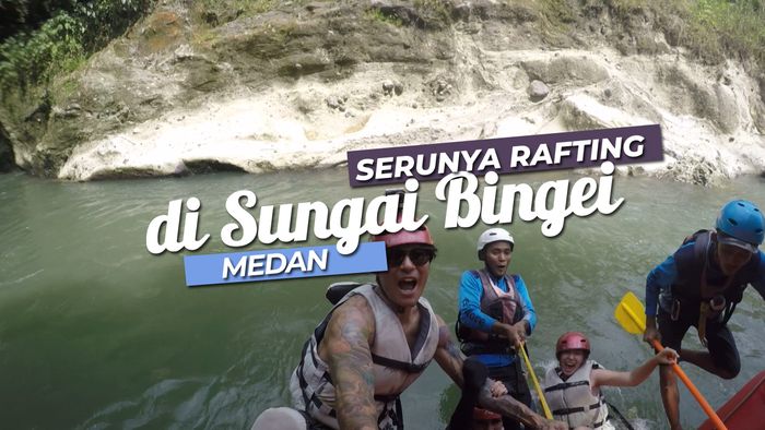 Menjajal Arus Sungai Bingei dengan Rafting