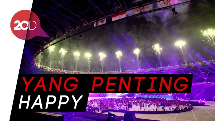 Diguyur Hujan, Atlet Asian Games Tetap Sumringah