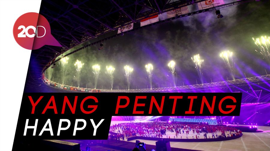 Diguyur Hujan, Atlet Asian Games Tetap Sumringah