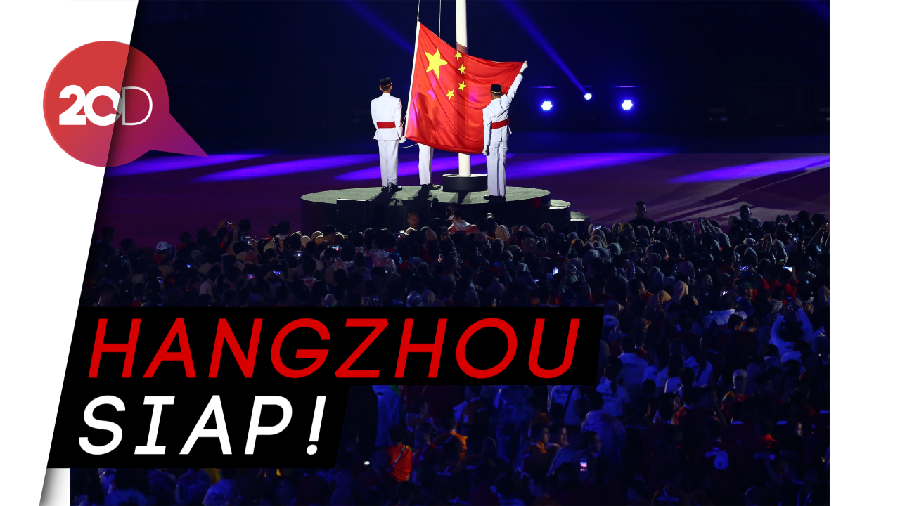 Jadi Tuan Rumah Asian Games 2022, Bendera China Berkibar di GBK