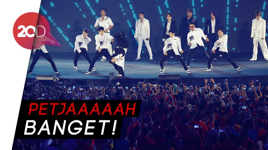 Penampilan Super Junior Memukau Penutupan Asian Games 2018