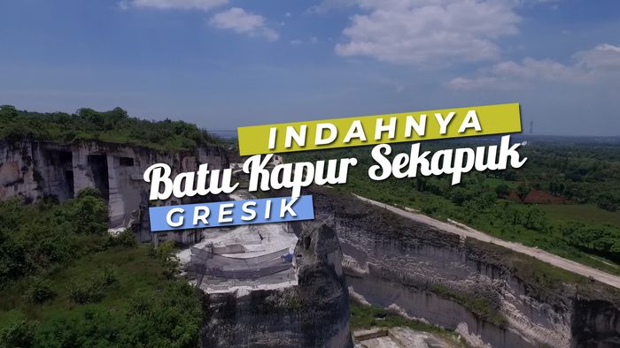 Kerennya Pemandangan Batu Kapur di Gresik 