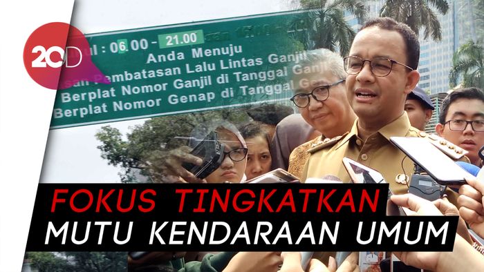 Anies Belum Ada Rencana Permanenkan Ganjil Genap