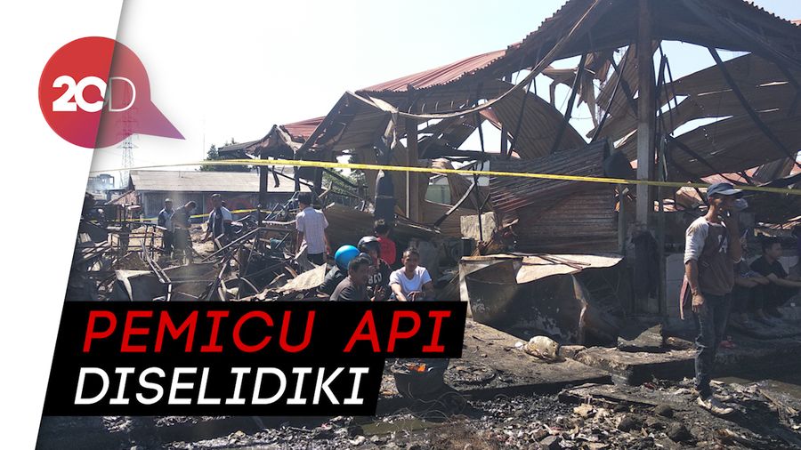 Penampakan Ratusan Kios di Pasar Gedebage yang Ludes Terbakar