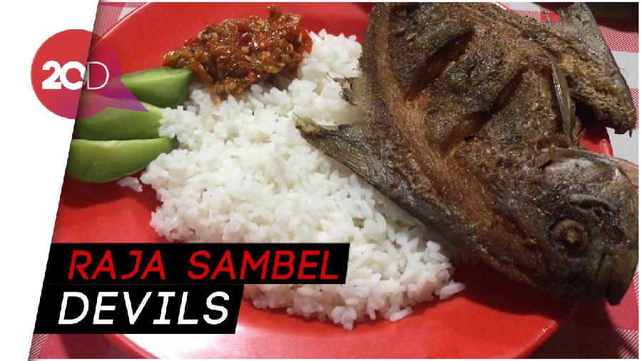 Sengatan Super Pedas Sambal Devil dengan Bawal Krispi