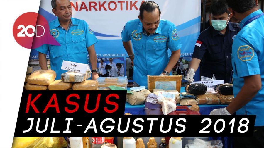 BB Narkotika dari 10 Kasus Dimusnahkan