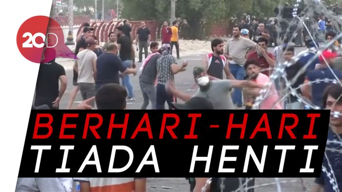 Demo di Basra Menggila, Gedung Pemerintah Dibakar