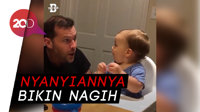 Aih! Gemasnya Lihat Bayi Ini Girang Joget Tiap Bapaknya Nyanyi