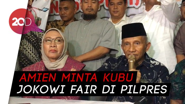 Amien Rais Minta Jokowi Bertanding Secara Fair di Pilpres 2019