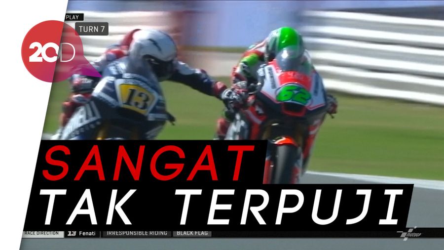 Aksi Jahat Pebalap Moto2 Romano Fenati 