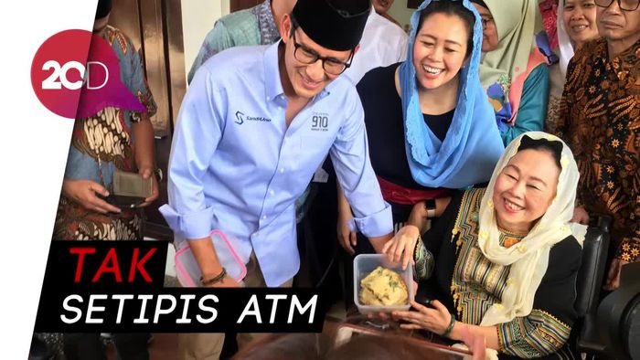 Sowan ke Istri Gus Dur, Sandiaga Diberi Bekal Tempe 