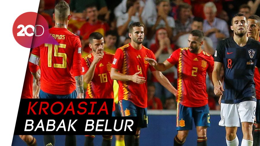 Bukti Keperkasaan Spanyol atas Finalis Piala Dunia 2018