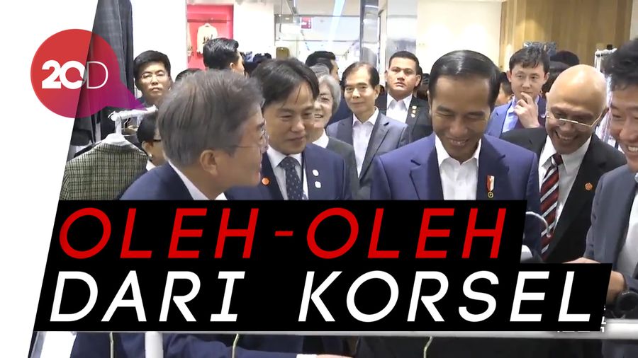 Jalan-jalan ke Tanah Abang Seoul, Jokowi Ditraktir Baju
