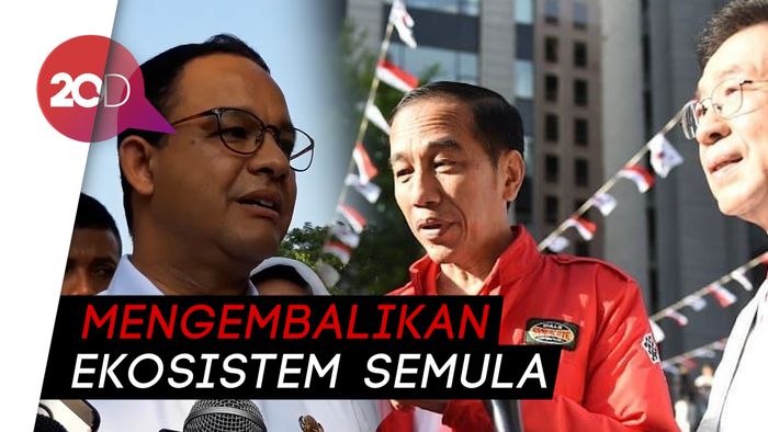 Jokowi Ingin Ciliwung Bak Sungai di Seoul, Ini Respons Anies