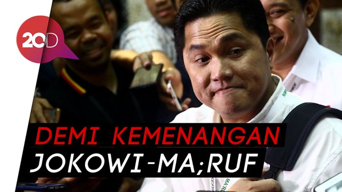  Erick Thohir Pimpin Rapat Perdana Timses Jokowi, Bahas Apa?