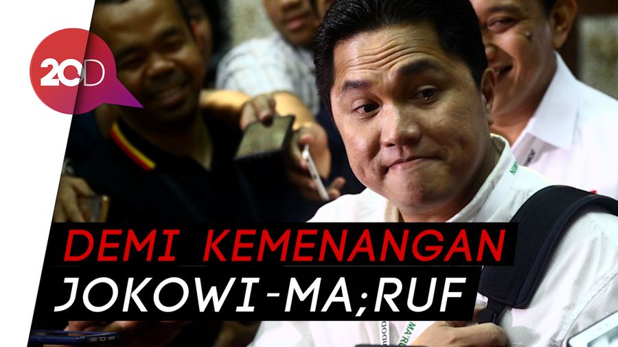  Erick Thohir Pimpin Rapat Perdana Timses Jokowi, Bahas Apa?