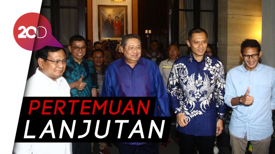 Prabowo-Sandi Merapat ke Kediaman SBY