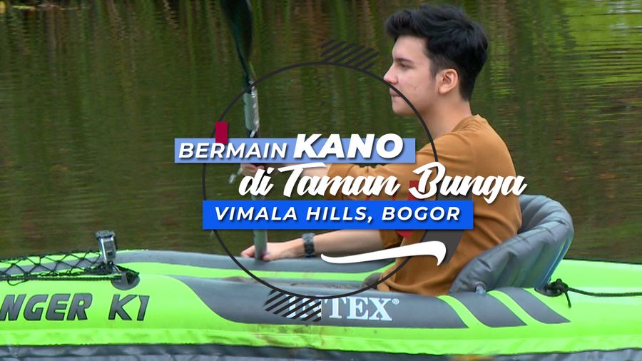 Bermain Kano di Taman Bunga Vimala Hills, Bogor