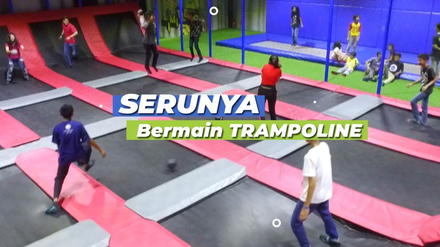 Bermain Sambil Berolahraga dengan Trampolin