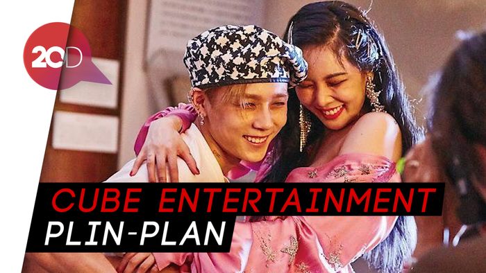  Saham Terjun Bebas, Cube Batal Depak Hyuna dan EDawn?