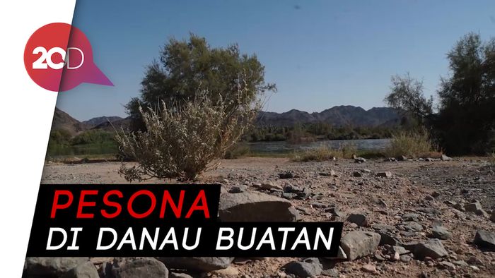 Danau Buatan Jabal Magnet, Oase Keindahan di Negeri Gurun