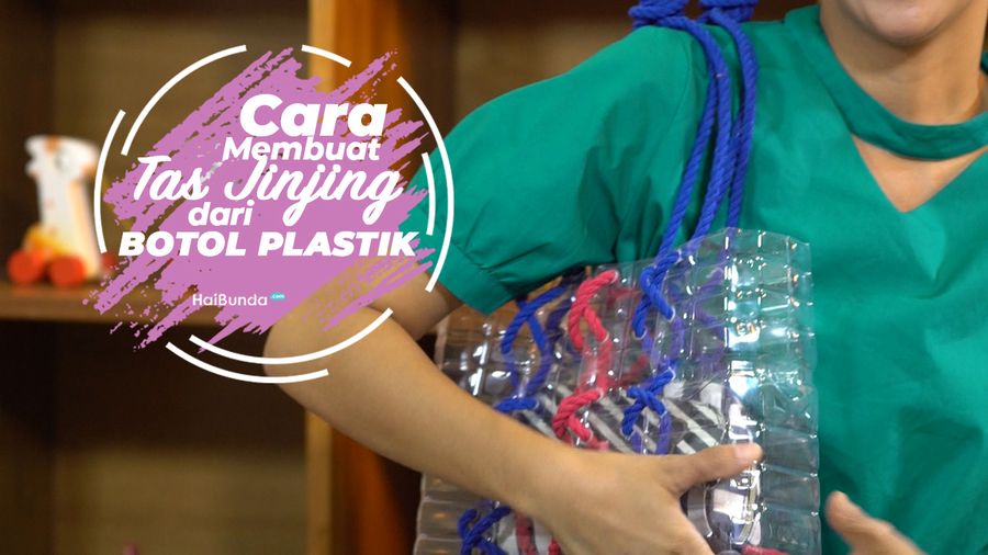 Cara Membuat Tas Jinjing dari Botol Plastik