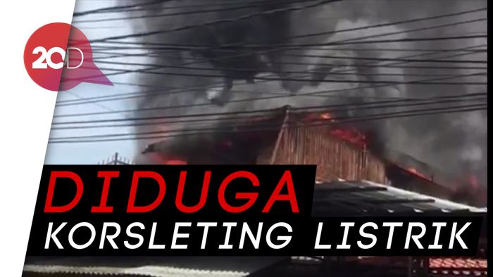 4 Rumah dan 1 Warung di Pulo Gadung Terbakar 
