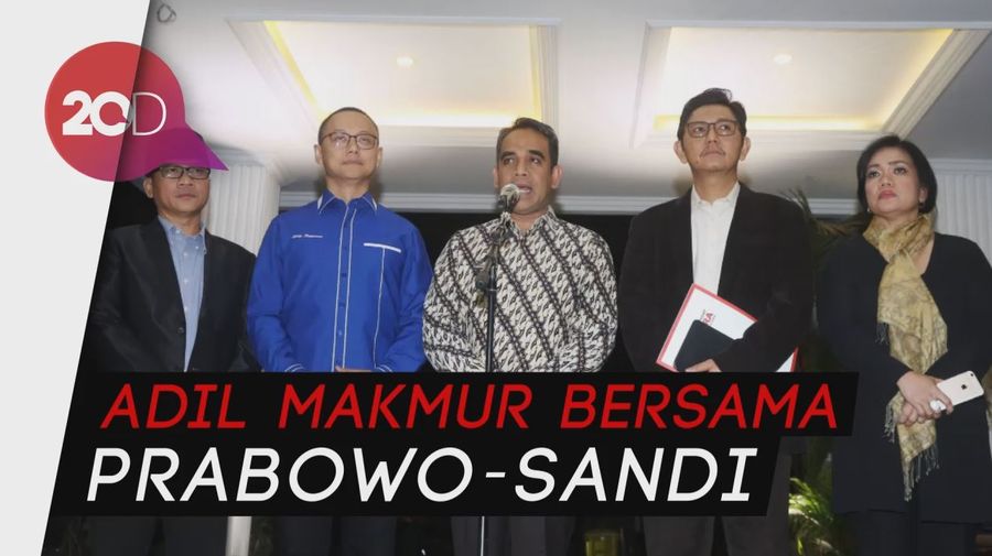 Nama Koalisi Prabowo-Sandi: Koalisi Indonesia Adil Makmur