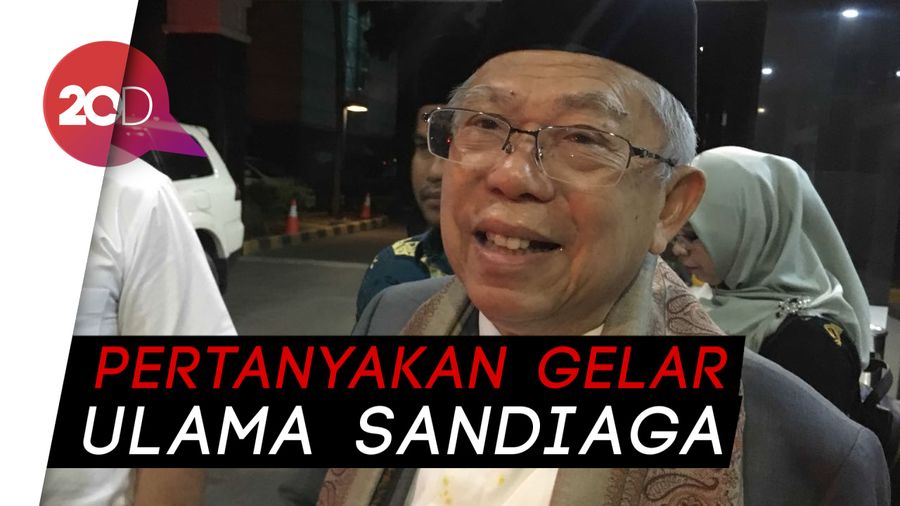 Sandi Dapat Gelar Ulama, Maruf: Yang Bilang Ulama Tuh Siapa?