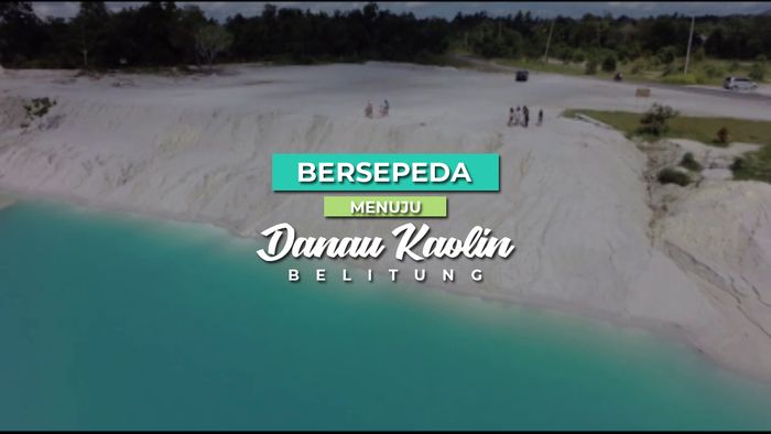 Bersepeda Menuju Danau Kaolin, Belitung