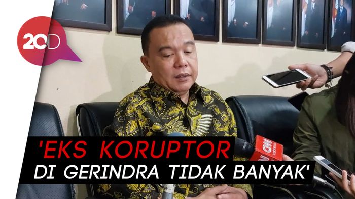 Gerindra Akui Eks Koruptor Tak Ganggu Nama Baik Partai