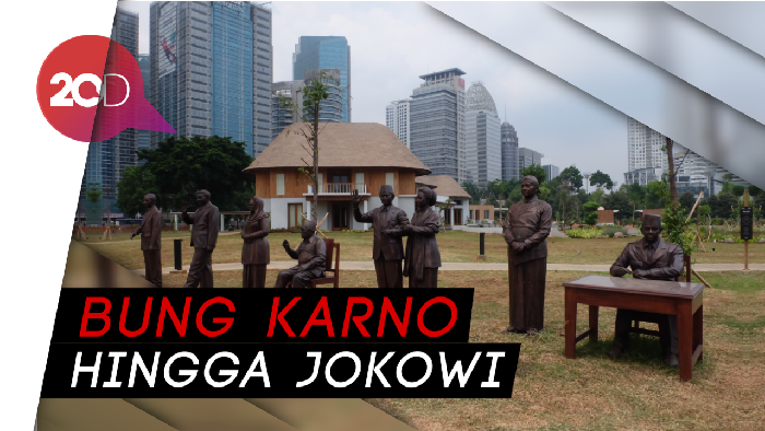 Keren! 7 Patung Presiden Indonesia Hiasi Hutan Kota GBK