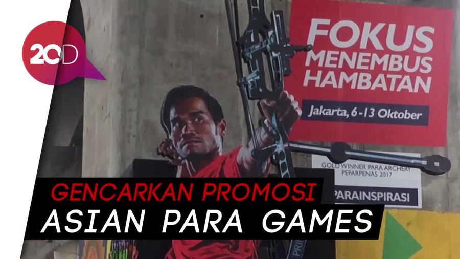 Keren! Ada Sosialisasi Asian Para Games via Trick Art 3D