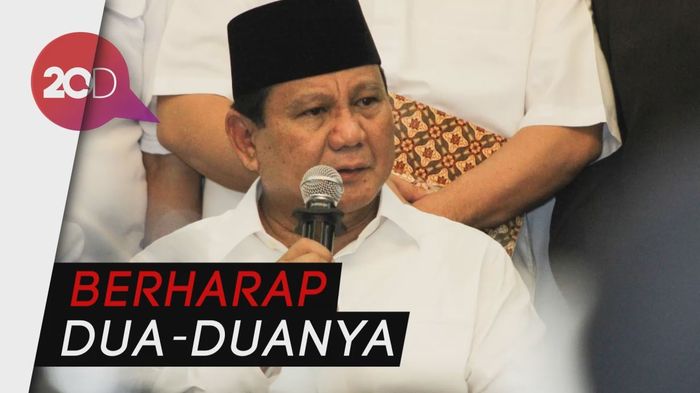 Kelakar Prabowo: Harapan Saya Kalau Nggak Nomor 1 Ya 2