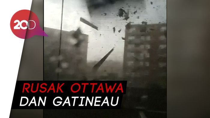 Dahsyatnya Tornado Lukai 5 Orang di Kanada