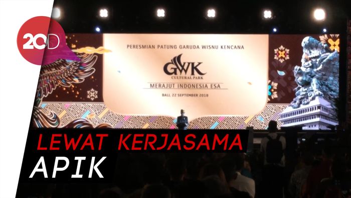 Jokowi Sanjung Aktor di Balik Berdirinya Patung GWK 