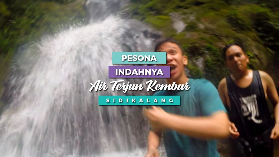 Keindahan Air Terjun Kembar di Sidikalang