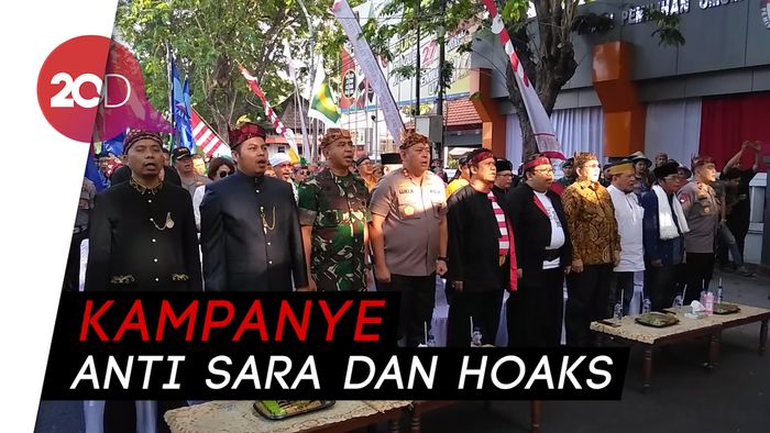 Kemeriahaan Deklarasi Kampanye Damai di Jatim 