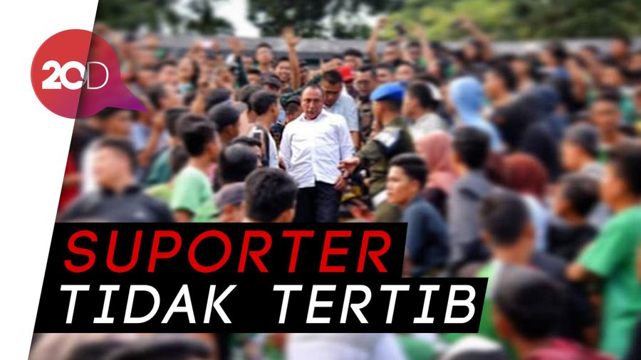 Viral Gubernur Sumut Edy Rahmayadi Tampar Suporter PSMS
