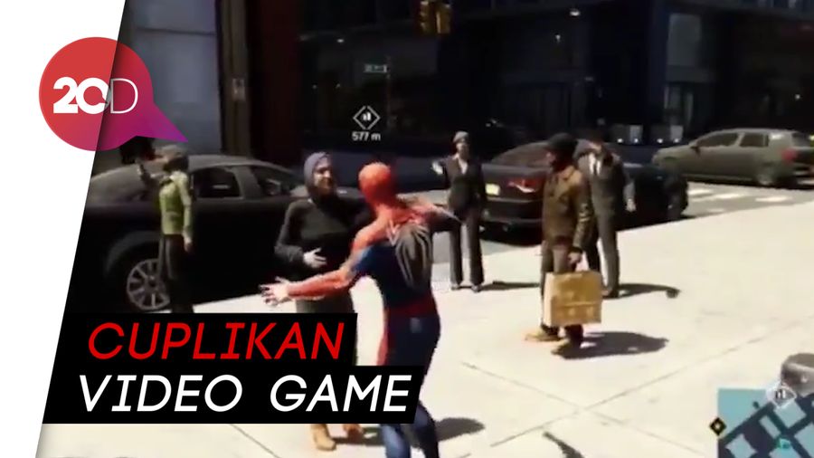 Lagi Ramai! Wanita Berhijab Tolak Dipeluk Spiderman