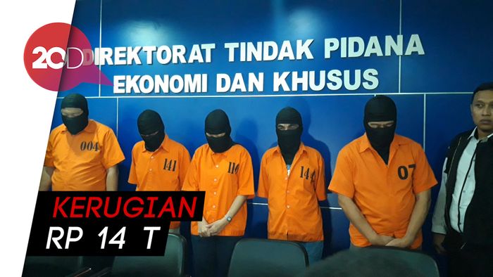Lima Pembobol 14 Bank Diringkus, Rugikan Rp 14 Triliun