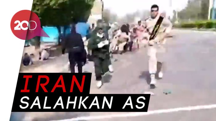 Suasana Mencekam Saat Gerombolan Tentara Iran Diserang