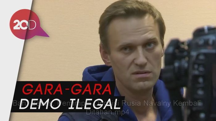 Baru Bebas, Pemimpin Oposisi Rusia Navalny Kembali Ditahan