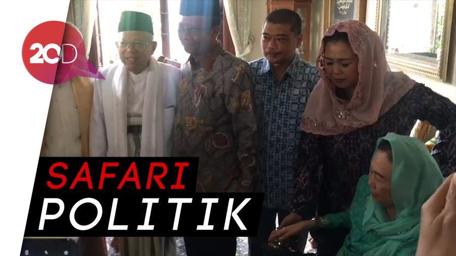 Disambut Yenny dan Mahfud, Maruf Amin Sambangi Istri Gus Dur