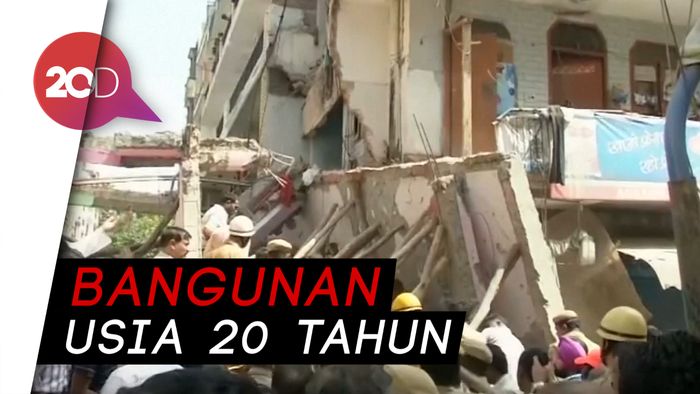 Gedung 4 Lantai Runtuh, 5 Tewas 7 Terluka