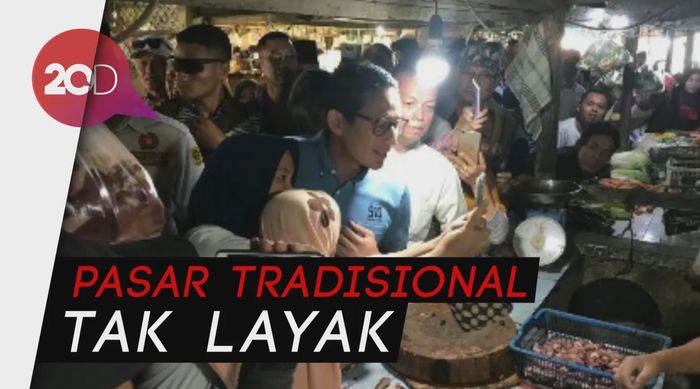 Sandi Sebut 80 Persen Pasar Tradisional di Indonesia Tak Layak