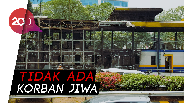 Gerbang Tol Pejompongan Hangus Diduga Akibat Korsleting AC
