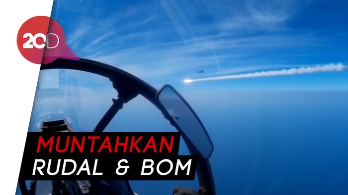 Jet Tempur Rusia Bombardir Laut Hitam